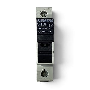Base Fusível Cartucho Monopolar Parafuso 32A 3NC1091 Siemens