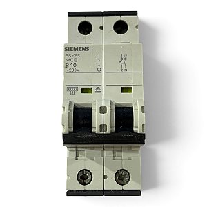 Disjuntor Siemens 5SY6510-6 10A 230V 400V 1P+N