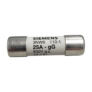 Fusivel Cilindrico Siemens 3NW61101 14x51 25A