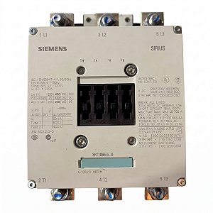 Contator Potencia Siemens 3RT1065-6AF36 3P 265A 110V