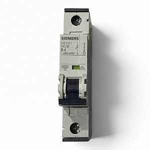 Mini Disjuntor Termomagnético 1P Siemens - 5SY61 B4