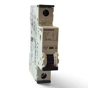 Mini Disjuntor Trilho DIN 1P Siemens 5SY4106-7 C6
