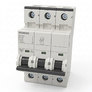 Disjuntor Tripolar 20A para Siemens - 5SY6320-7 C20
