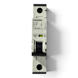 Disjuntor Unipolar 1A Siemens - 5SY6101-7 C1