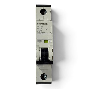 Disjuntor Monopolar 20A Siemens - 5SY6120-7 C20
