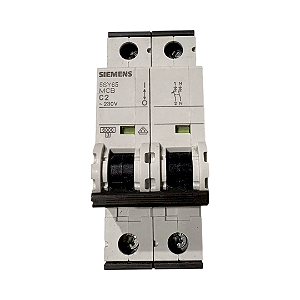 Disjuntor Bipolar 2A Siemens 5SY6502-7 C2
