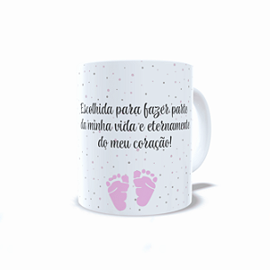 Caneca porcelana branca Dinda