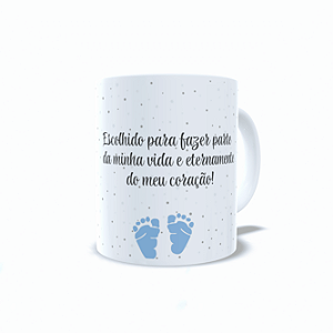Caneca porcelana branca Dindo
