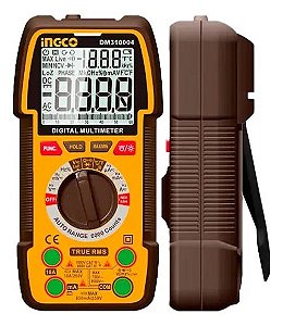 Multímetro Digital True RMS INGCO DM310004 Automático com NCV e Display LCD