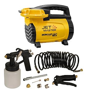 Compressor de Ar Direto Schulz Jet Master 5,3 Pés com 8 Acessórios 110V/220V