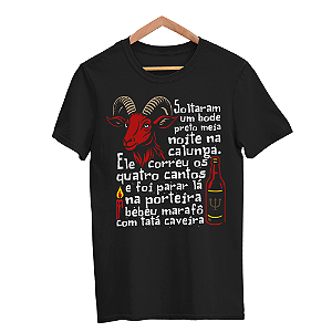 Camisa Soltaram um Bode Preto