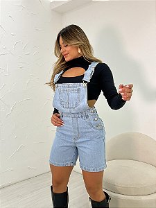 Jardineira jeans