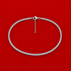 Pulseira Riviera Cravejada em Prata 925