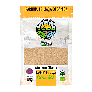 Farinha De Maçã Orgânica Organovita 100 g
