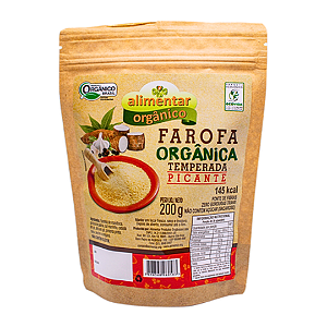 Farofa Temperada Picante Orgânica Alimentar 200 g