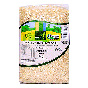 Arroz Cateto Integral Orgânico À Vácuo Coopernatural 1 kg