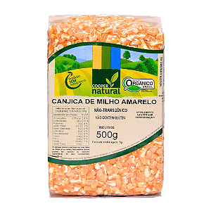Canjica De Milho Amarelo Orgânico À Vácuo Coopernatural 500 g