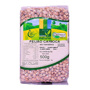 Feijão Carioca Orgânico À Vácuo Coopernatural 500 g
