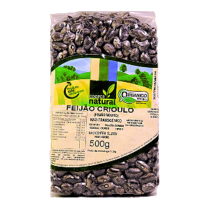 Feijão Crioulo (Mouro) Orgânico À Vácuo Coopernatural 500 g