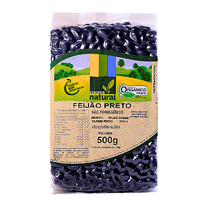 Feijão Preto Orgânico À Vácuo Coopernatural 500 g