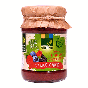 Geleia De Frutas Vermelhas Sem Adição De Açúcar Orgânica Coopernatural 180 g