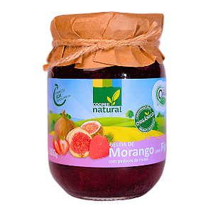 Geleia De Morango Com Figo Orgânica Coopernatural 300 g