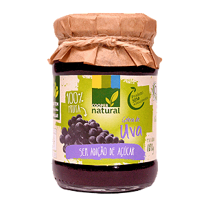 Geleia De Uva Sem Adição De Açúcar Orgânica Coopernatural 180 g