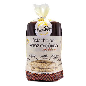 Bolacha De Arroz Orgânico Com Linhaça Macrokant 95 g