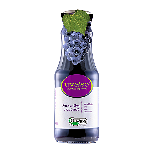 Suco De Uva Bordô Integral Orgânico Uva'Só 300 ml