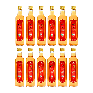 Kit 12 Vinagre De Maçã Orgânico Acidez 4% Serra Gaúcha 500 ml