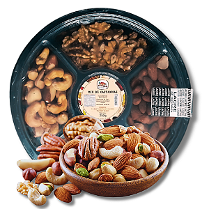 Mix de Castanhas 250g Premium Caju, Pará, Amêndoa, Nozes e Amendoim – Cajuzin