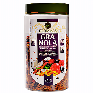 Granola Artesanal 400g Néctar de Maçã e Frutas Vermelhas – Cajuzin