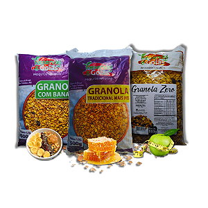 Combo +Fibra(Banana + Mix + Zero Açúcar) – Cajuzin