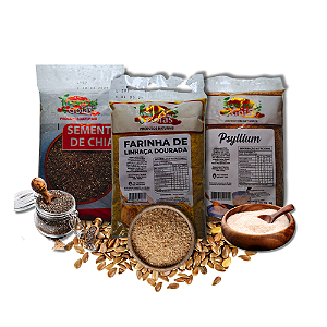 Combo Nutritivo – Cajuzin (Chia + Linhaça Dourada + Psyllium)