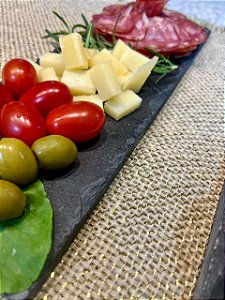 Prato ardósia negra guilhotinada 10x30