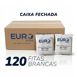 Kit 120 Unidades Fita de Pvc para Instalação de Ar Condicionado 10mx0,10m - Branca