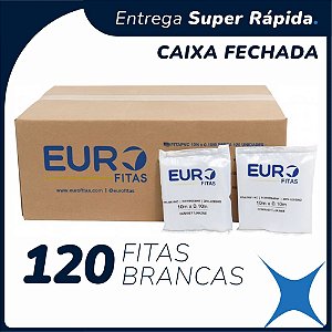 Kit 120 Unidades Fita de Pvc para Instalação de Ar Condicionado 10mx0,10m - Branca