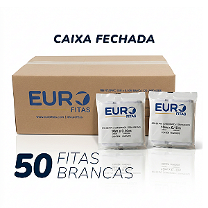 Kit 50 Unidades Fita de Pvc para Instalação de Ar Condicionado 10mx0,10m - Branca