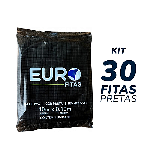 Kit 30 Unidades Fita de Pvc para Instalação de Ar Condicionado 10mx0,10m - Branca