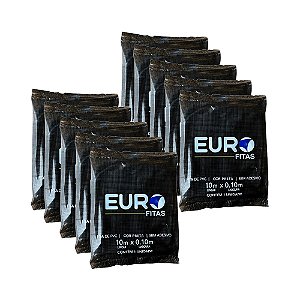 Kit 100 Unidades Fita de Pvc para Instalação de Ar Condicionado 10mx0,10m - Branca