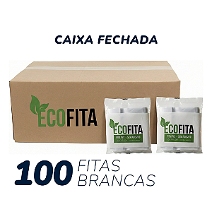 Kit 100 Fitas PVC Ar Condicionado 100mm x 10m Branca EcoFita