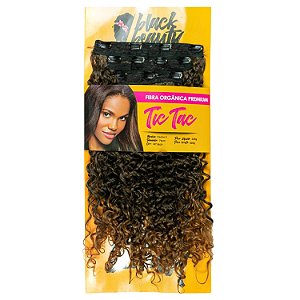 Aplique de Fibra Orgânica Tic Tac Cacho 3 75Cm - Cor MT1B/27