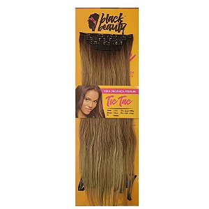 Aplique de Fibra Orgânica Tic Tac Liso 75Cm - Cor Blond Ombre