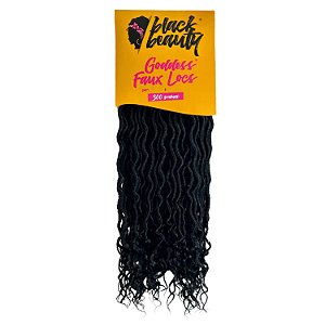 Cabelo Fibra Sintética Goddess Faux Locs 60cm - Cor 1B