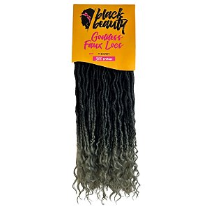 Cabelo Fibra Sintética Goddess Faux Locs 60cm - Cor T1B/GREY