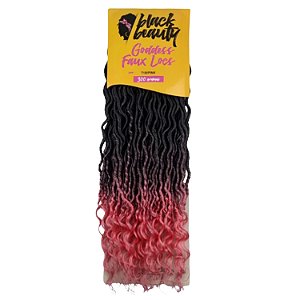 Cabelo Fibra Sintética Goddess Faux Locs 60cm Colors - Cor T1B/Pink