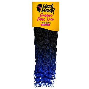 Cabelo Fibra Sintética Goddess Faux Locs 60cm Colors - Cor T1B/Blue