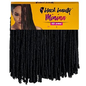 Cabelo Fibra Sintética Minina Nina 45cm - Cor 1B