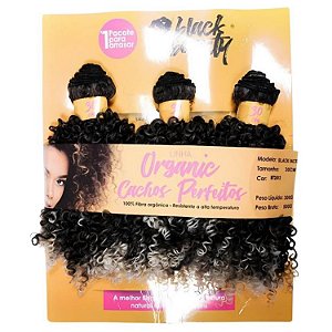 Cabelo de Fibra Orgânica Black Incrível 30cm - Cor MT2/613