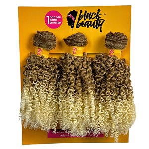 Cabelo de Fibra Orgânica Black Incrível 30cm - Cor MT27/613